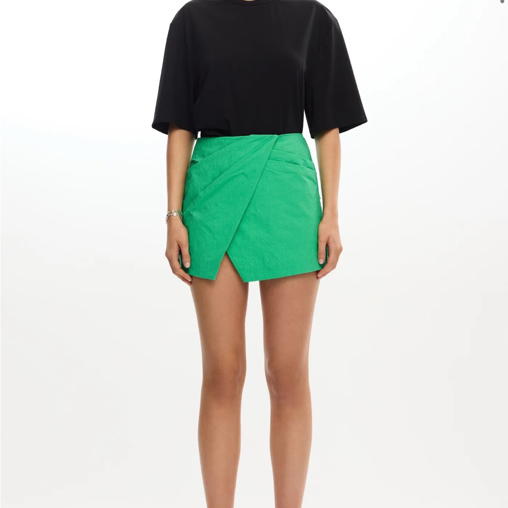 Significant Other Astryd Micro Mini Skirt Green